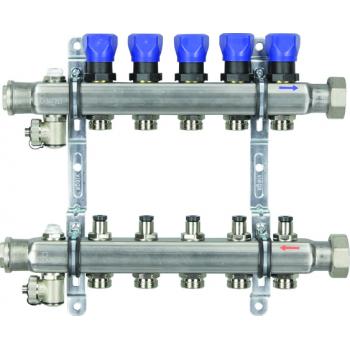 Steel Manifold with Shutoff and Balancing 10 outlets