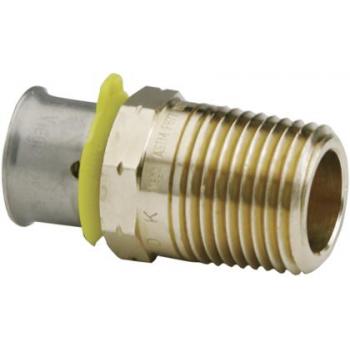 Viega PEX Press adapter, Zero Lead, bronze, 1/2" x 1/2"