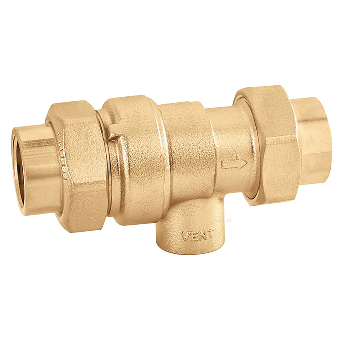 Caleffi backflow preventer 1/2" sweat inlet/outlet