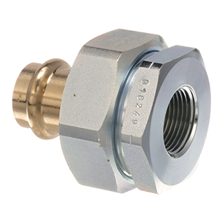 Viega ProPress di-electric union, Zero Lead bronze, P: ¾, FPT: ¾