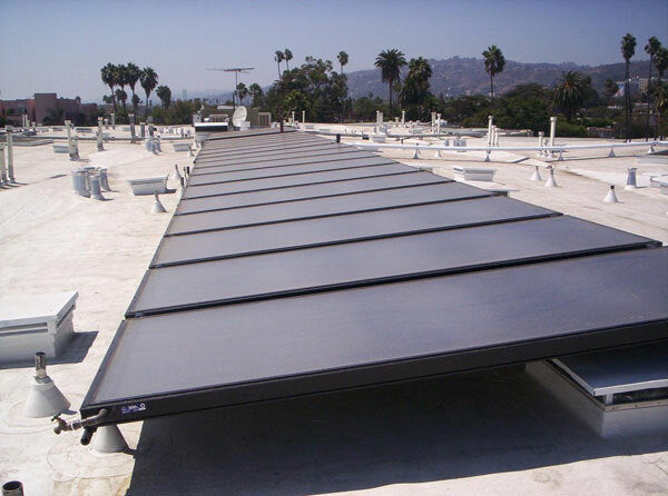 Sun Earth Flat Plate Solar Collector TRB-32, ThermoRay Absorber, 4 X 8, 1" Header