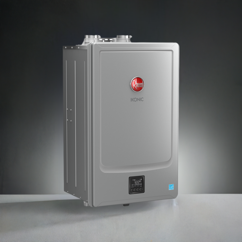 Rheem IKONIC 157K BTU Super High Efficiency Condensing Tankless Gas Wa ...