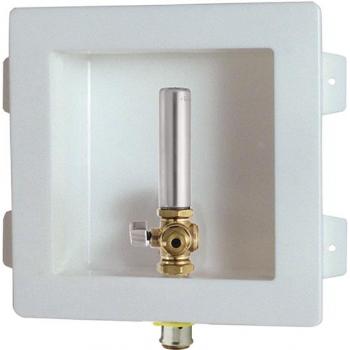 Viega PEX Press icemaker outlet box, w/ arrestor, 1/2"