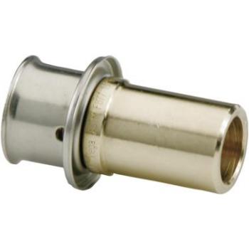 Viega PEX Press adapter, Zero Lead, bronze, 1-1/4" x 1-1/4"