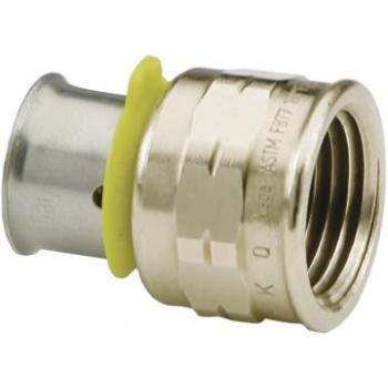 Viega PEX Press adapter, Zero Lead bronze, P: ½, FPT: ½