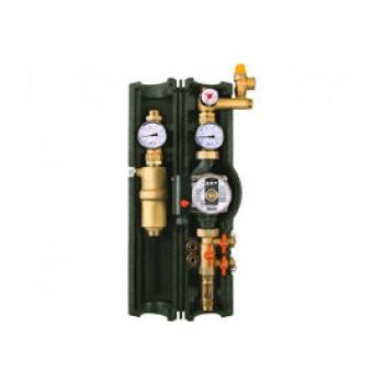 Caleffi Series NA255 dual-line solar pump station high head/flow w/ 3-spd Wilo Star 30 pump