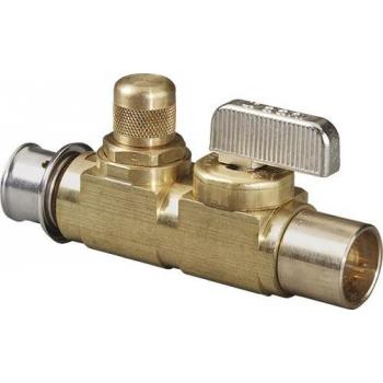 Shutoff / balancing valve, brass, C: ½, P: ½