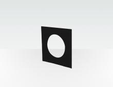 Centrotherm 4" Wall Plate Black