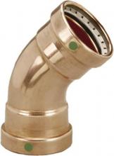 Viega ProPress XL 45° elbow, copper, P1: 2½, P2: 2½